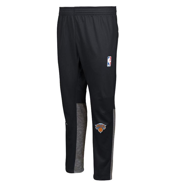 Men's Adidas New York Knicks On-court Pants, Size: Xl, Black