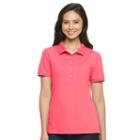 Women's Croft & Barrow&reg; Classic Solid Polo, Size: Large, Pink