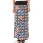 Women's Apt. 9&reg; Print Column Maxi Skirt, Size: Large, Menswear Floral