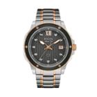 Bulova Men's Marine Star Diamond Two Tone Stainless Steel Watch - 98d127, Multicolor