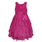 Girls 7-16 American Princess Corkscrew Ruffle Dress, Size: 16, Lt Purple