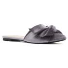 Lc Lauren Conrad Peridot Women's Velvet Flat Mules, Size: 7, Grey