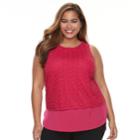 Plus Size Apt. 9&reg; Lace Tank, Women's, Size: 3xl, Med Pink