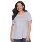 Plus Size Sonoma Goods For Life&trade; Swing Tee, Women's, Size: 2xl, Med Purple