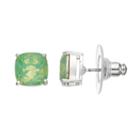 Lc Lauren Conrad Green Simulated Opal Nickel Free Stud Earrings, Women's, Lt Green