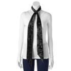 Mudd&reg; Velvet Skinny Scarf, Women's, Black