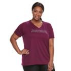 Plus Size Women's Nike Just Do It Tee, Size: 1xl, Dark Red