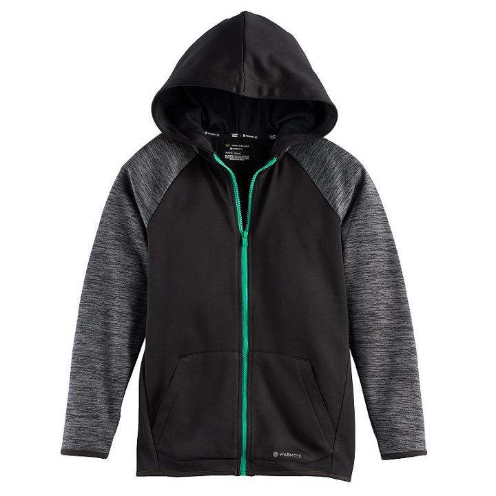 Boys 8-20 Tek Gear&reg; Space-dyed Performance Fleece Hoodie, Size: Medium, Oxford