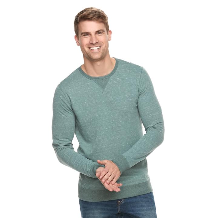 Men's Sonoma Goods For Life&trade; Modern-fit Double-knit Tee, Size: Xl, Dark Green