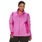 Plus Size Fila Sport&reg; Saltare Fleece Jacket, Women's, Size: 1xl, Dark Pink
