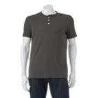 Big & Tall Sonoma Goods For Life&trade; Everyday Henley, Men's, Size: L Tall, Grey