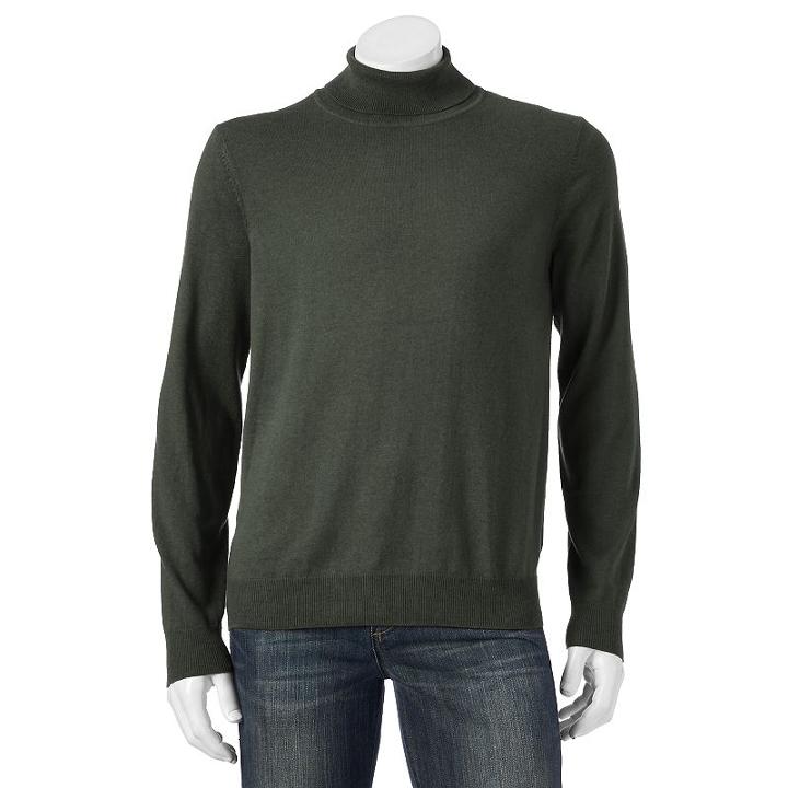 Big & Tall Croft & Barrow&reg; Classic-fit Turtleneck Sweater, Men's, Size: 2xb, Lt Green