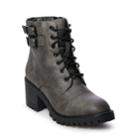 Madden Nyc Hazie Women's Combat Boots, Size: Medium (8.5), Grey (stone)