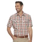 Men's Croft & Barrow&reg; Classic-fit Quick-dry Outdoor Button-down Shirt, Size: Medium, Red