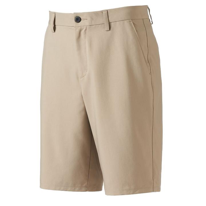 Men's Fila Sport Golf® Driver Stretch Performance Golf Shorts, Size: 34, Med Beige