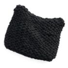 Women's Lc Lauren Conrad Chunky Knit Kitty Ear Beanie, Black