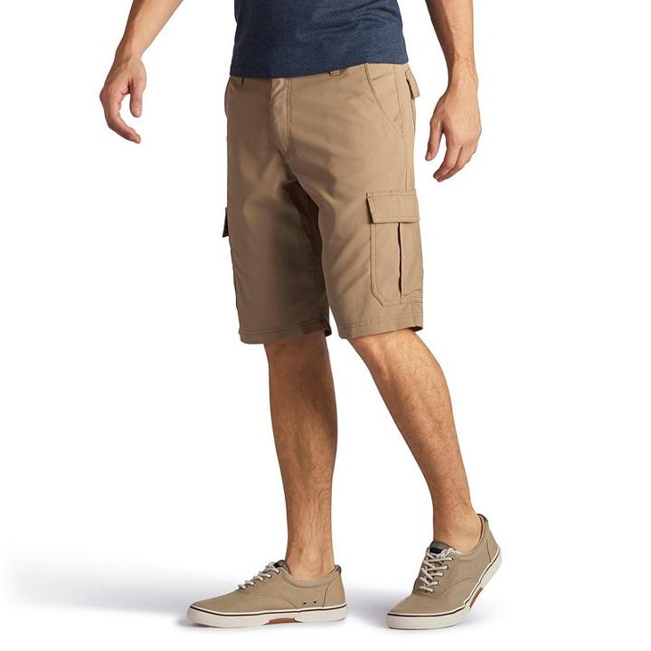 Men's Lee Performance Cargo Shorts, Size: 30, Beige Oth