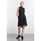 Women's Simply Vera Vera Wang Simply Noir Lace Mockneck Dress, Size: Medium, Black