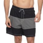 Big & Tall Croft & Barrow&reg; Colorblock Swim Trunks, Men's, Size: 4xb, Oxford