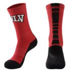 Men's Mojo Unlv Rebels Champ 1/2-cushion Performance Crew Socks, Size: 10-13, Red