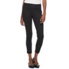 Women's Croft & Barrow&reg; Pull-on Ankle Jeans, Size: 10, Black