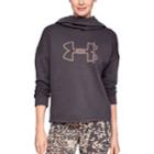 Women's Under Armour Rival Graphic Funnel-neck Hoodie, Size: Medium, Drk Purple