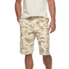 Men's Rawx Regular-fit Belted Cargo Shorts, Size: 30, Beig/green (beig/khaki)