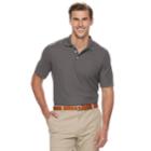 Big & Tall Croft & Barrow&reg; Classic-fit Easy-care Pique Performance Pocket Polo, Men's, Size: 4xb, Grey