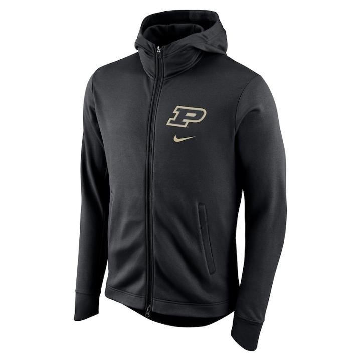 Men's Nike Purdue Boilermakers Elite Fleece Hoodie, Size: Small, Silver