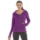 Women's Tek Gear&reg; Full-zip Fleece Hoodie, Size: Large, Brt Purple