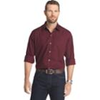 Big & Tall Van Heusen Flex Stretch Slim-fit Button-down Shirt, Men's, Size: L Tall, Dark Red