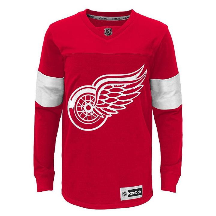 Boys 8-20 Reebok Detroit Red Wings Faceoff Jersey Tee, Size: L(14/16)