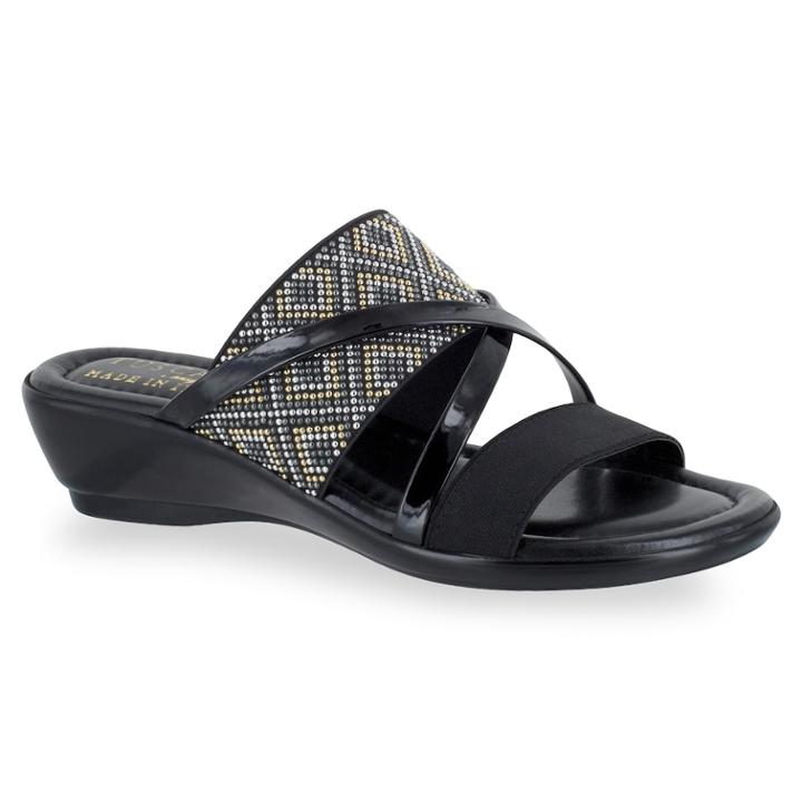 Tuscany By Easy Street Palazzo Women's Sandals, Size: Medium (9), Black