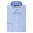 Men's Chaps Regular Fit Comfort Stretch Spread Collar Dress Shirt, Size: 15.5-32/33, Med Blue