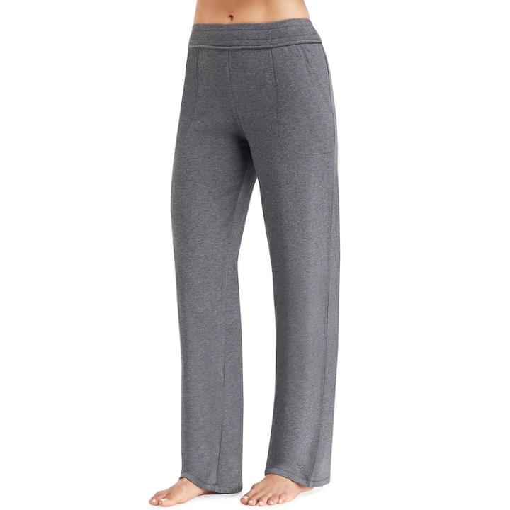 Women's Cuddl Duds Comfortwear Bootcut Lounge Pants, Size: Xs, Med Grey