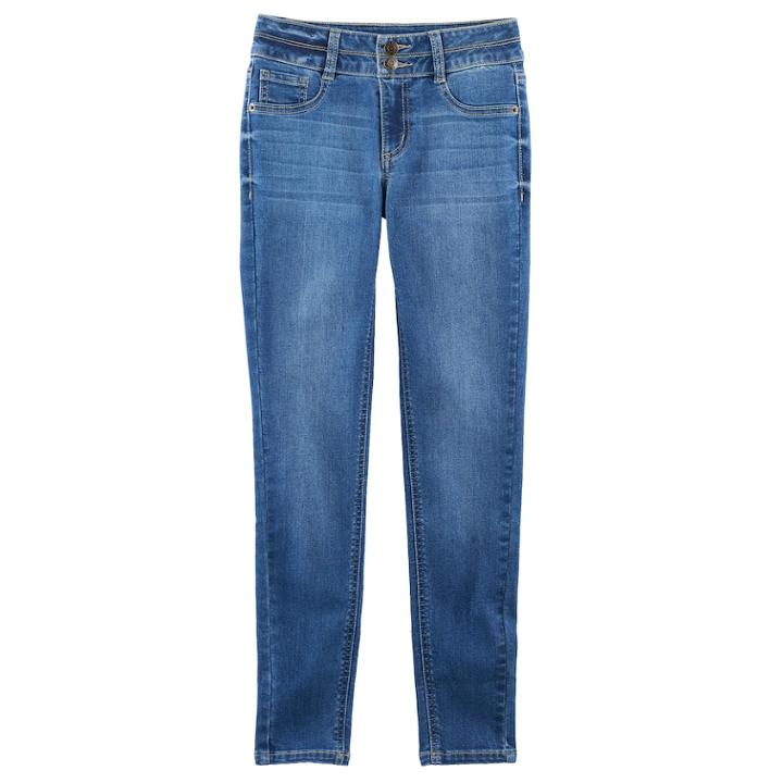 Girls 7-16 & Plus Size Mudd&reg; Faded Denim Jeggings, Size: 20 1/2, Med Blue