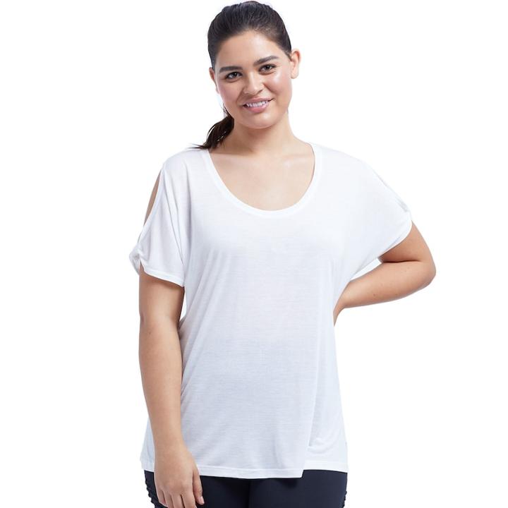 Plus Size Balance Collection Tee, Women's, Size: 1xl, White