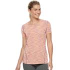 Women's Tek Gear&reg; Space-dyed Performance Tee, Size: Medium, Brt Orange