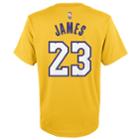 Boys 8-20 Los Angeles Lakers Lebron James Name & Number Tee, Size: L 14-16, Med Yellow