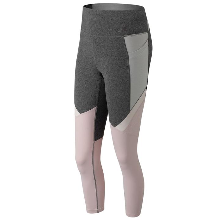Women's New Balance Transform Pocket High-waisted Capri Leggings, Size: Large, Gold