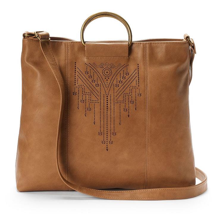 Mudd&reg; Rubina Perforated Convertible Tote, Women's, Med Beige