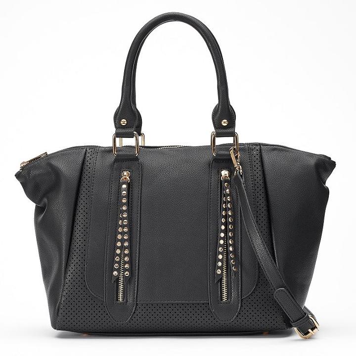 Mellow World Adeline Perforated Tote, Women's, Black