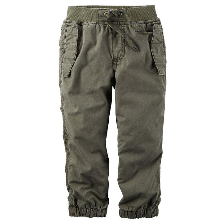 Boys 4-8 Carter's Poplin Joggers, Boy's, Size: 7, Green Oth