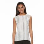 Women's Apt. 9&reg; High-low Georgette Top, Size: Small, Natural