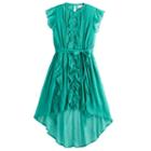 Disney D-signed Descendants 2 Girls 7-16 High-low Ruffle Dress, Size: Small, Brt Green