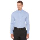 Men's Jack Nicklaus Regular-fit Staymotion Glen Plaid Button-down Shirt, Size: Xl, Blue Other