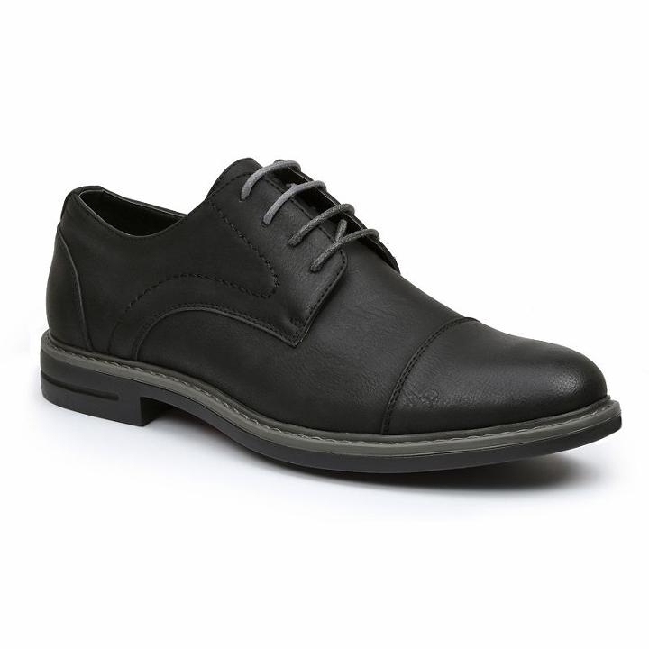 Izod Cabot Men's Oxfords, Size: Medium (7), Grey (charcoal)