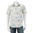Big & Tall Batik Bay Modern-fit Patterned Casual Button-down Shirt, Men's, Size: L Tall, Natural