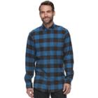 Big & Tall Croft & Barrow&reg; True Comfort Plaid Classic-fit Flannel Button-down Shirt, Men's, Size: Xl, Dark Blue