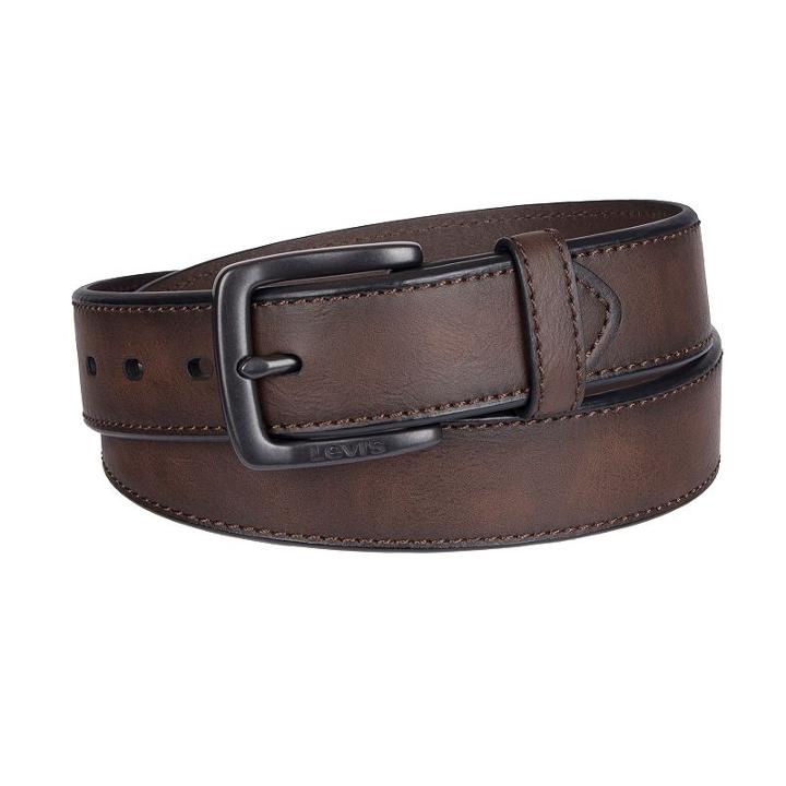 Men's Levi's Belt With Rivet Details, Size: Medium, Brown